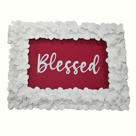 Blessed Magenta & White Jewelry Tray / vanity Tray / Display Frame - Picture 1 of 1